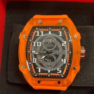 Invicta Racing Cyclone Men's Watch - 48.5mm, Orange (48446)